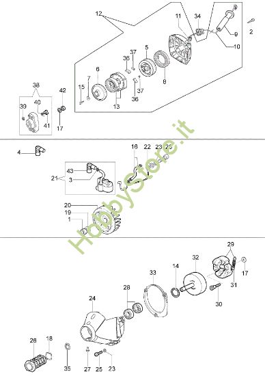 Picture of Avviamento e frizione DSF 4200 (Euro1 / Euro2) Decespugliatore