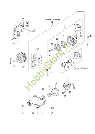 Picture of Avviamento e frizione STARK 42 BP Decespugliatore