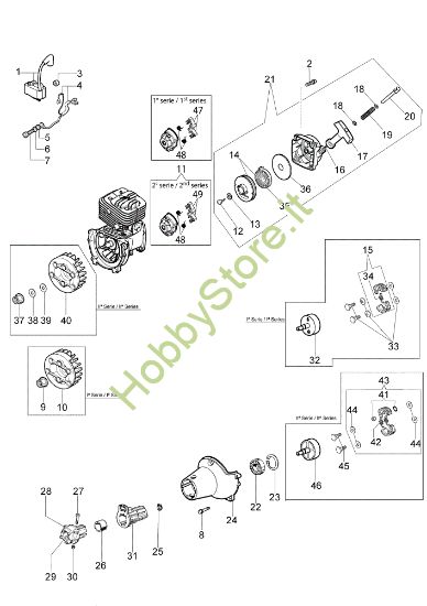 Picture of Avviamento e frizione DS 2800 T Decespugliatore