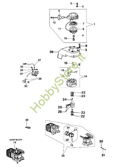 Picture of Avviamento e motore TR 1540 Mototrivella
