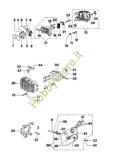 Picture of Serbatoio e filtro aria TR 1540 Mototrivella