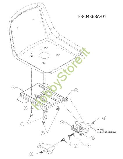 Picture of Supporto sedile KOMMAND 80/12,5 T Trattorino