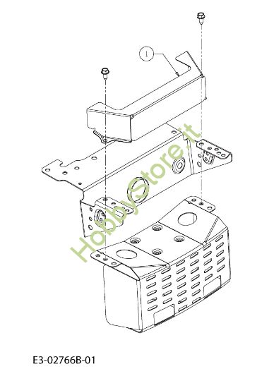 Picture of Protezione marmitta STORM 108/15,5 T Trattorino