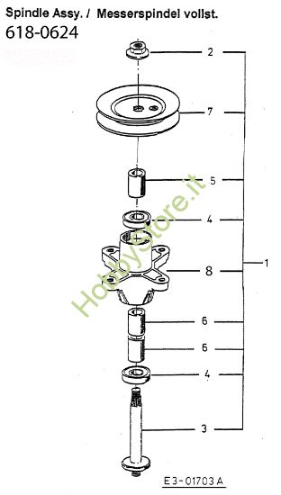 Picture of Supporto lame STORM 108/20 H Trattorino