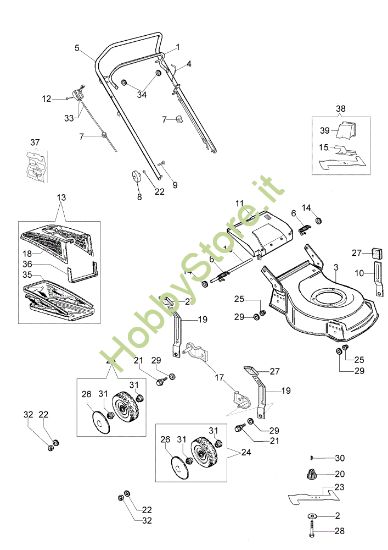 Picture of Esploso LR 53 PK (K700) Rasaerba