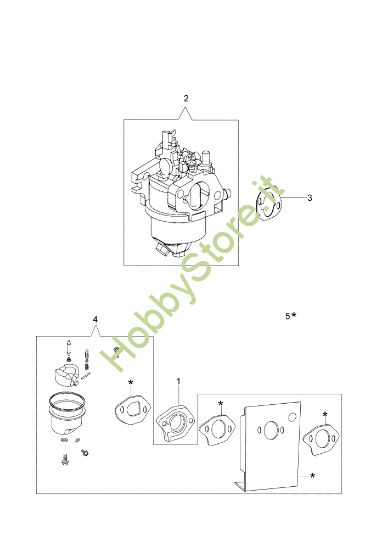 Picture of Carburatore LR 53 PK (K700) Rasaerba