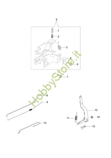 Picture of Leve di controllo LR 53 TK ALLROAD (K800) Rasaerba