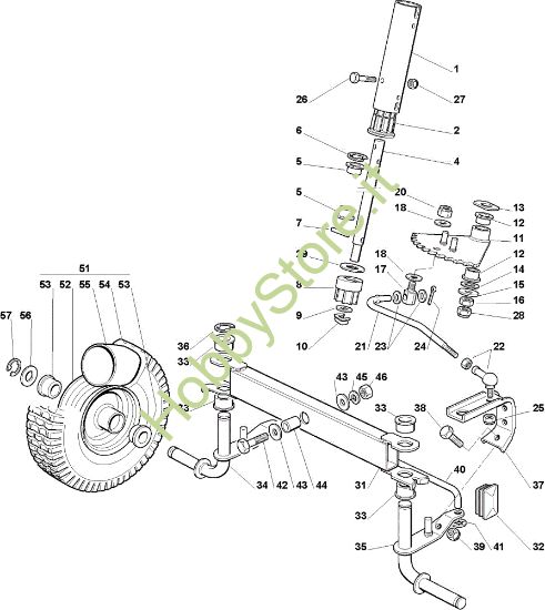Picture of Sterzo EF 63C/6,5V Cat.2009 Trattorino