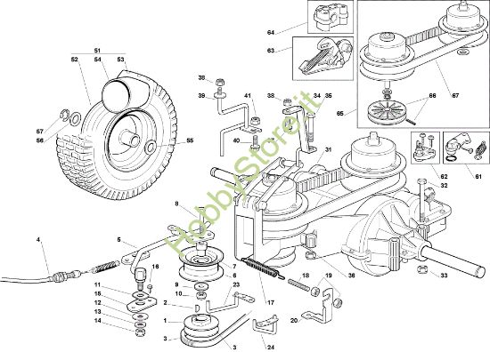 Picture of Trasmissione EF 63C/6,5V Cat.2009 Trattorino