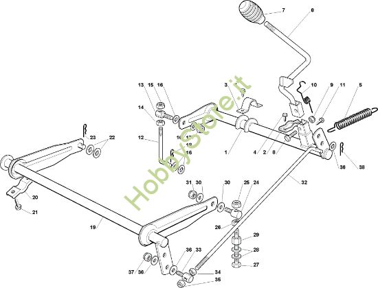 Picture of Sollevamento piatto di taglio EF 63C/6,5V Cat.2009 Trattorino