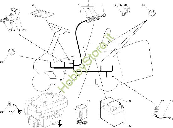 Picture of Parti elettriche EF 63C/6,5V Cat.2009 Trattorino