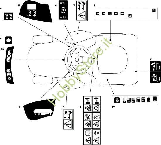 Picture of Etichette (1/2) EF 93C/13,5H Cat.2009 Trattorino