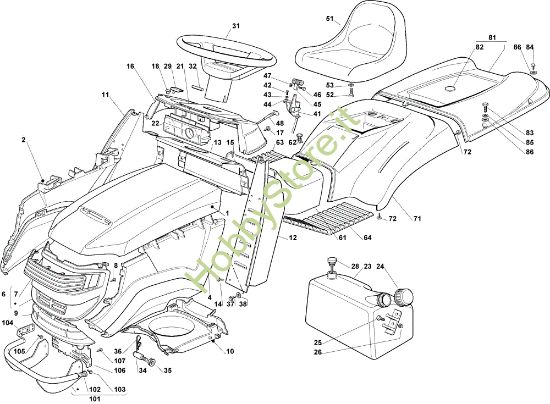 Picture of Carrozzeria EF 122C/22H Cat.2009 Trattorino