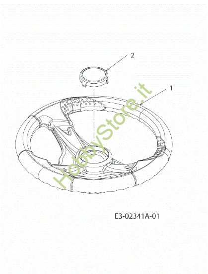 Picture of Volante KOMMAND 92/15 H Trattorino