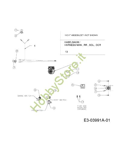 Picture of Schema elettrico KOMMAND 92/15 H Trattorino