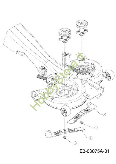 Picture of Supporto lame KOMMAND 92/15 H Trattorino