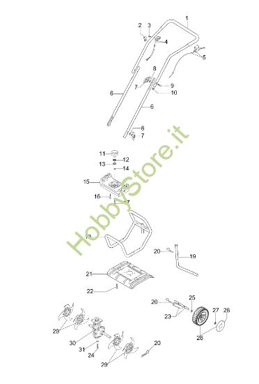 Picture of Zappetta completa MZ 2030 Motozappa