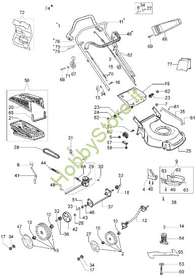 Picture of Esploso LR 48 TBX COMFORT Rasaerba