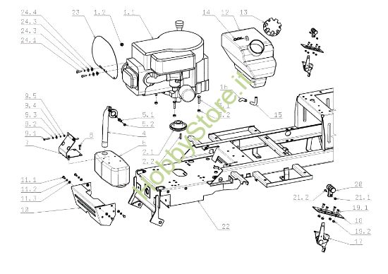 Picture of Motore EF 105J/15,5H Cat.2009 Trattorino