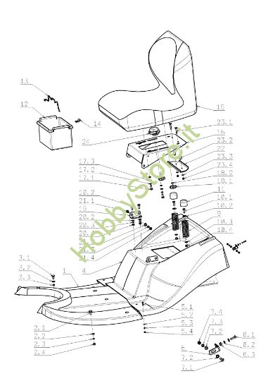 Picture of Cofano (1/3) EF 105J/15,5H Cat.2009 Trattorino