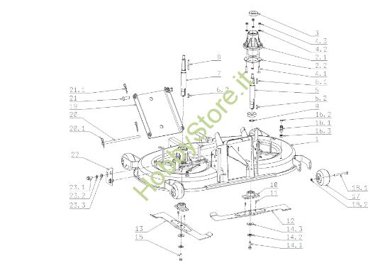 Picture of Piatto di taglio (1/3) EF 105J/17,5H Cat.2009 Trattorino