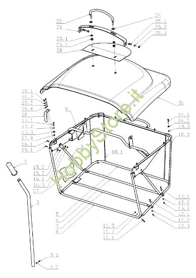 Picture of Sacco raccoglierba EF 124J/22H Cat.2009 Trattorino