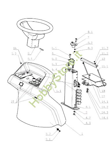 Picture of Cofano (2/3) EF 124J/22H Cat.2009 Trattorino