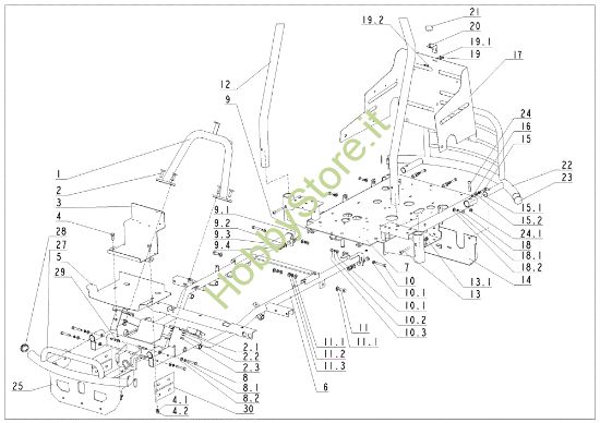 Picture of Telaio TUAREG 92 4x4 Cat.2009 Trattorino