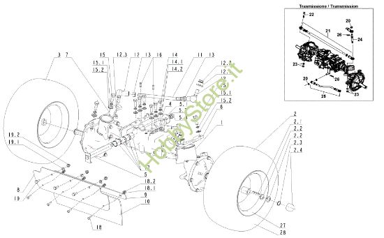 Picture of Assale anteriore TUAREG 92 4x4 Cat.2009 Trattorino