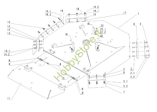 Picture of Piatto di taglio (1/2) TUAREG 92 4x4 Cat.2009 Trattorino