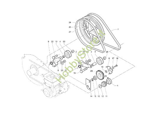 Picture of Ingranaggi 102 (Fino/Until 2009) Motozappa