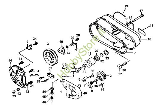 Picture of Pulegge 106 (Fino/Until 2009) Motozappa