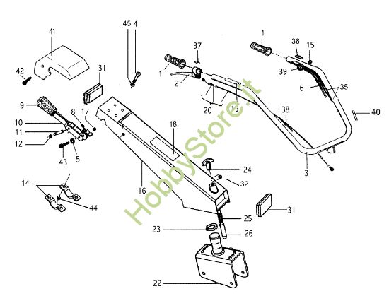 Picture of Stegole e comandi 106 (Fino/Until 2009) Motozappa