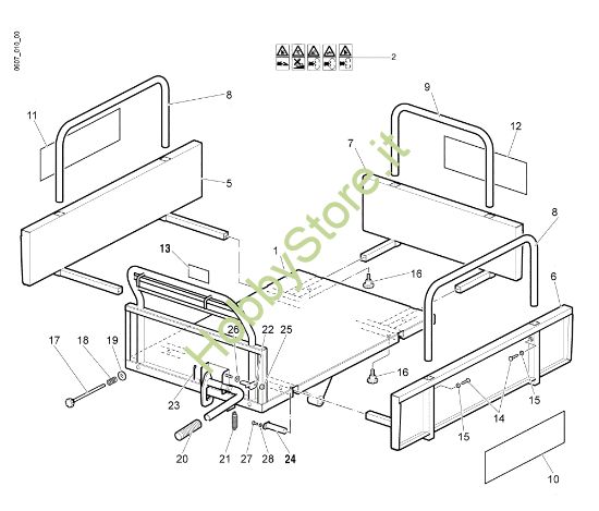 Picture of Sponda (Ribaltabile) 350-500 NTR 550 (Fino/Until 2013) Transporter