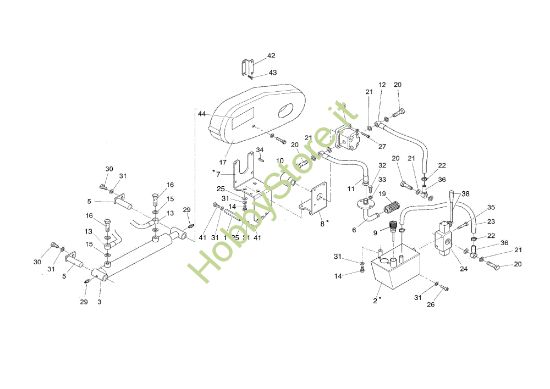 Picture of Impianto oleodinamico (Cassone dumper) NTR 550 D (Hydro) (Fino/Until 2009) Transporter