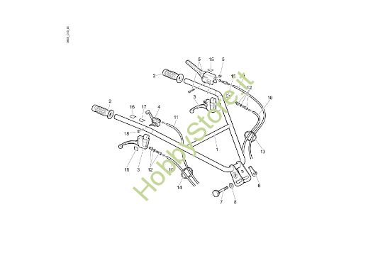 Picture of Comandi manubrio 160 (Fino/Until 2009) Motozappa