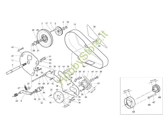 Picture of Trasmissione 160 (Fino/Until 2009) Motozappa