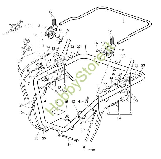 Picture of Comandi manubrio NTR 1750 D (Fino/Until 2009) Transporter