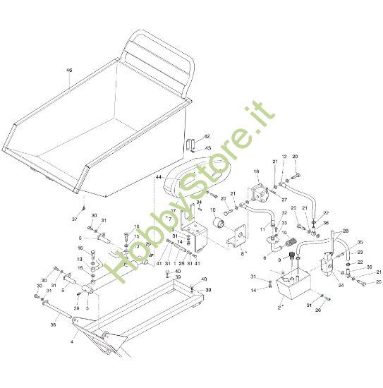 Picture of Impianto oleodinamico (Cassone dumper) NTR 1750 D (Fino/Until 2009) Transporter