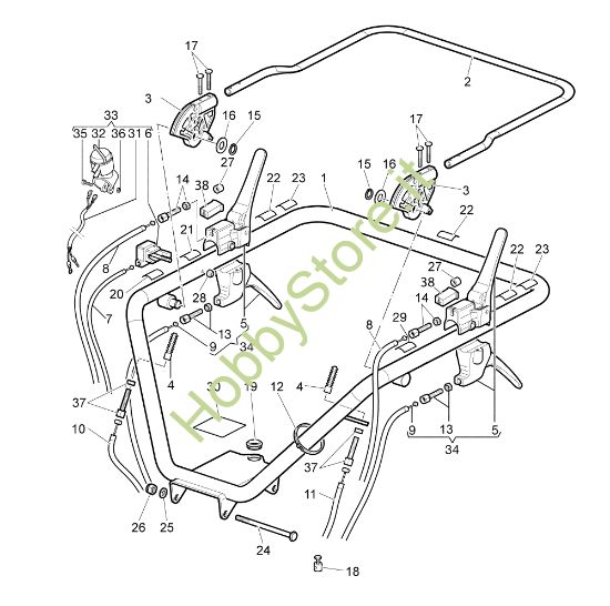 Picture of Comandi manubrio NTR 2250 D (Fino/Until 2009) Transporter