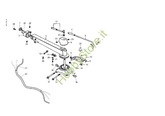 Picture of Stegola e comandi 162 (Fino/Until 2009) Motozappa