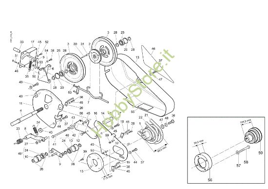 Picture of Trasmissione 162 (Fino/Until 2009) Motozappa