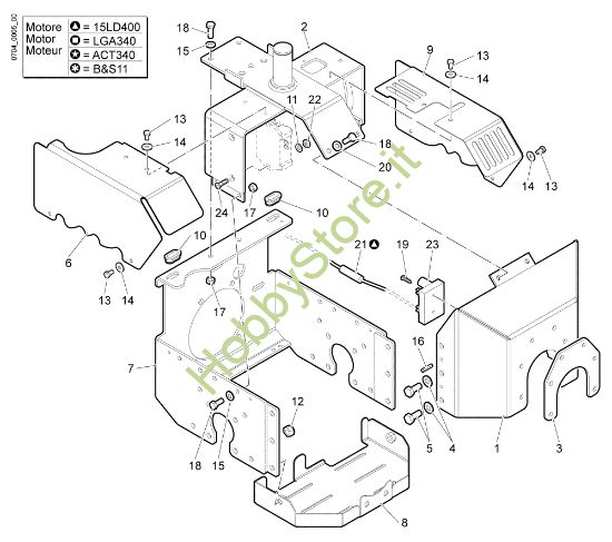 Picture of Telaio FC 30 H (Fino/Until 2009) Falciatrice