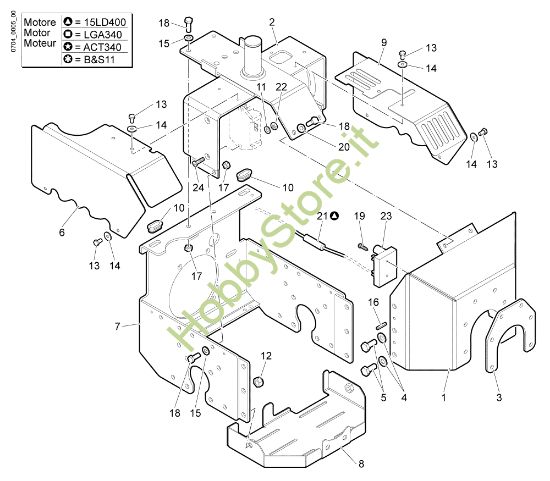 Picture of Telaio FC 30 HM (Fino/Until 2009) Falciatrice