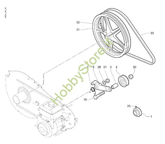 Picture of Ingranaggi 121 (Fino/Until 2009) Motozappa