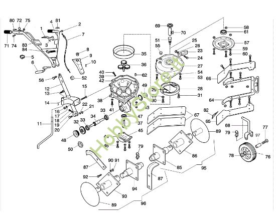 Picture of Esploso completo 100 Motozappa