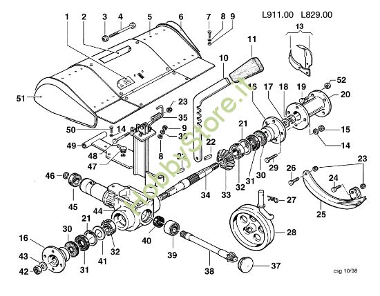 Picture of Fresa con quickfit L0091100/L0082900 KAM 4 (Fino/Until 2009) Motocoltivatore