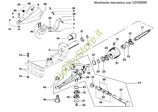 Picture of Movimento meccanico L0102500 KAM 4 (Fino/Until 2009) Motocoltivatore