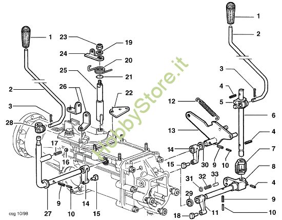 Picture of Comandi interni KAM 5 (Fino/Until 2009) Motocoltivatore