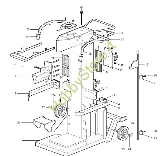 Picture of Basamento (1/2) SPLIT 120 PTO Spaccalegna